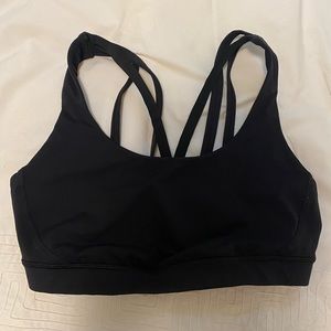 Lululemon sports bra black size 8